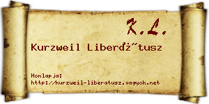 Kurzweil Liberátusz névjegykártya